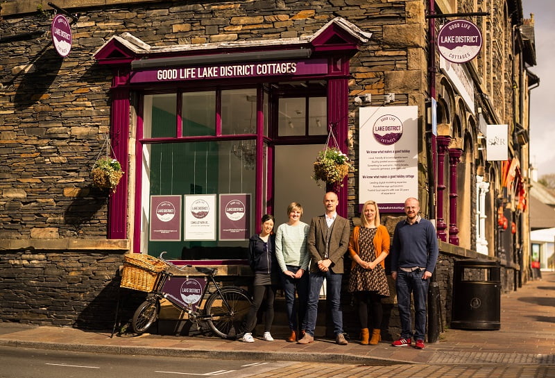 The Good Life Lake District Cottages team at their new office