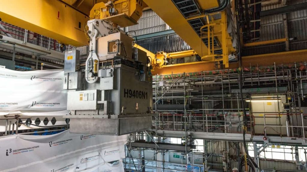 Work underway at the Magnox Swarf Storage Silo at Sellafield