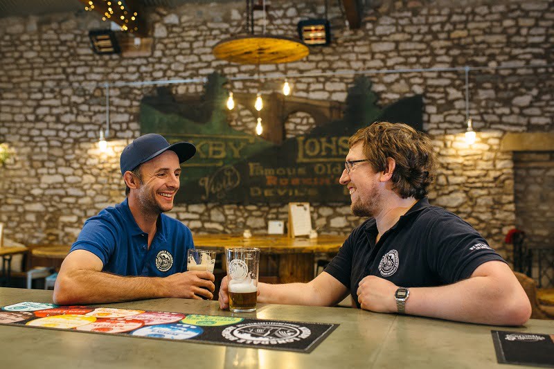 Owners Stuart Taylor and James Law are celebrating the six month anniversary of The Royal Barn. Photo by Emma Dickinson Photography