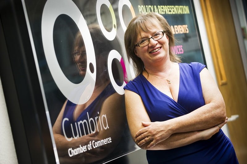 Cumbria Chamber of Commerce says the Government has put the county's businesses in a "difficult position" ahead of "Freedom Day" on Monday. Pictured is Suzanne Caldwell