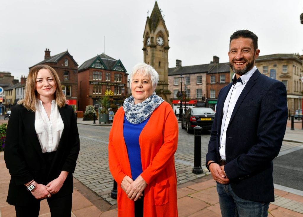 Sarah Gemmell, Shirley Thompson and Richard Rankin
