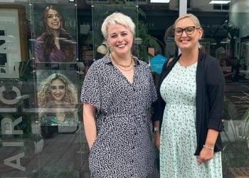 Claire Needham of Boss Hair and Beauty and Nic Cassley