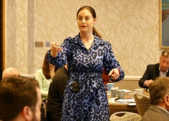 Emma Jayne Gooch facilitating an event