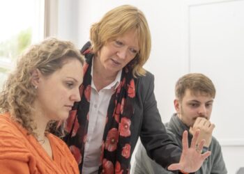 Angela Anthonisz from the University of Cumbria teaching the Skills Bootcamp in Leadership and Management for the Visitor Economy in Ambleside