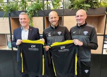 Paul Dickson with Danny Grainger and Andy Millburn