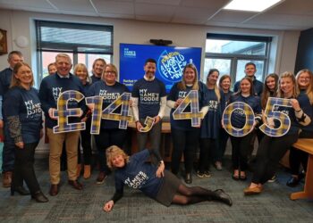 H&H Group presents £14,405 to My Name'5 Doddie charity