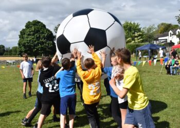 Kent Estuary Youth - Storth Summer fete where young people from KEY helped lead the games