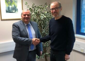 Peter Ellwood, of robinson+co with Tony Briscoe. of DHC