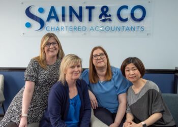 Saint & Co Chartered Accountants team photo.