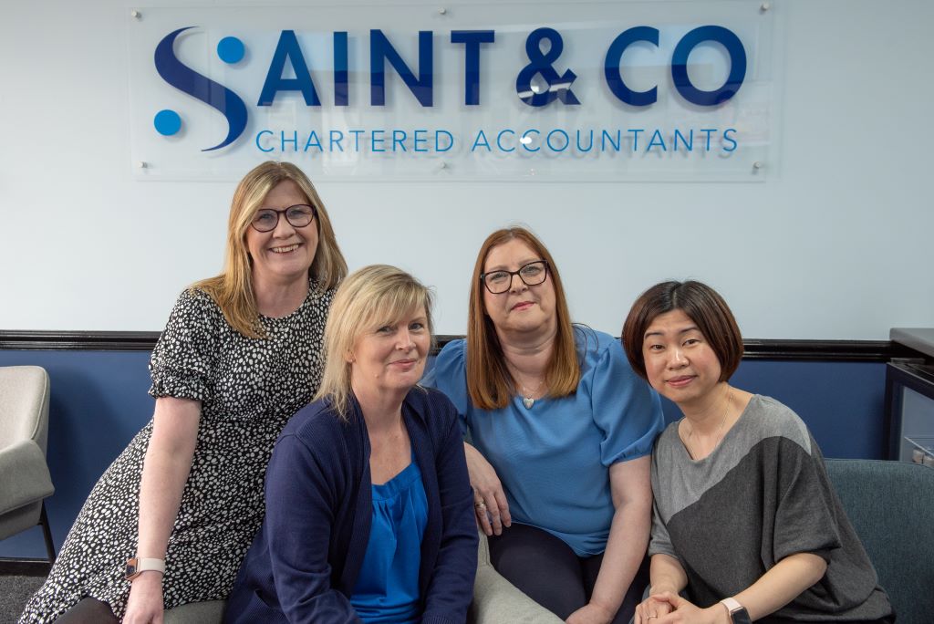 Saint & Co Chartered Accountants team photo.