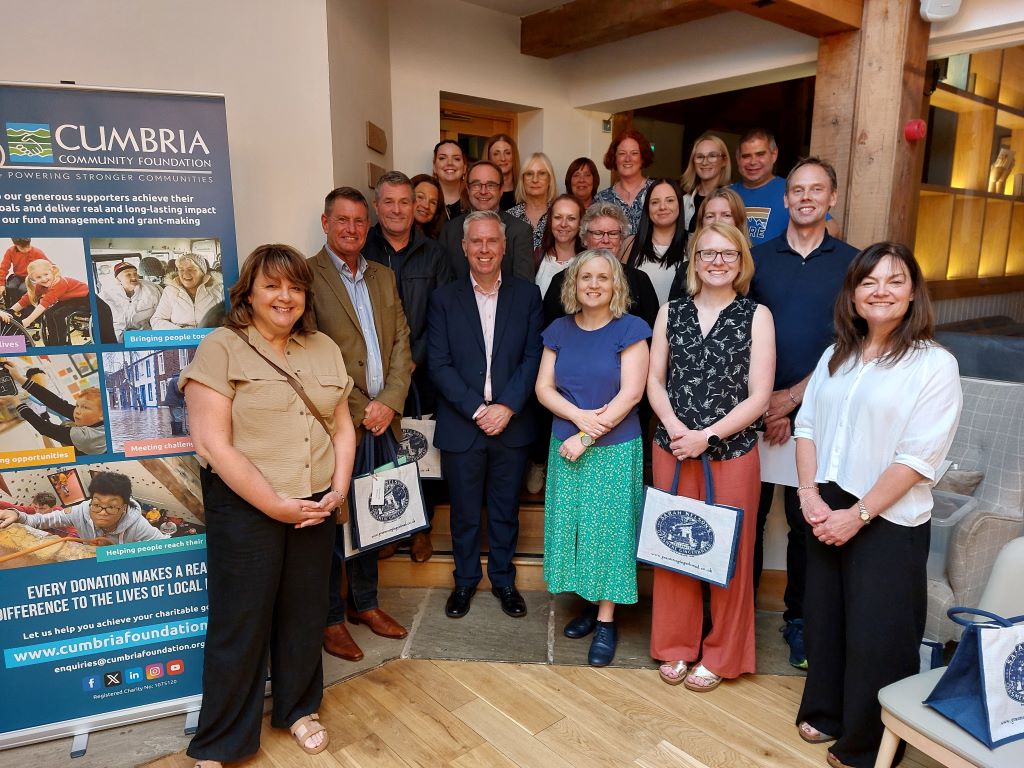 Group photo at Cumbria Community Foundation event.
