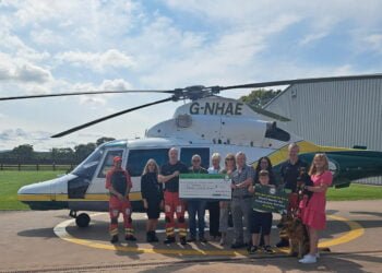 In celebration of its 10th anniversary, COMS raised over £10,000 for the Great North Air Ambulance Service (GNAAS)