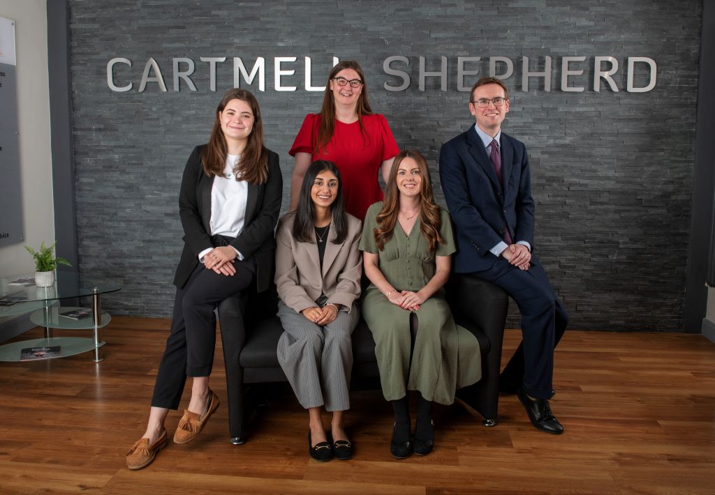 Cartmell Shepherd team group photo indoors