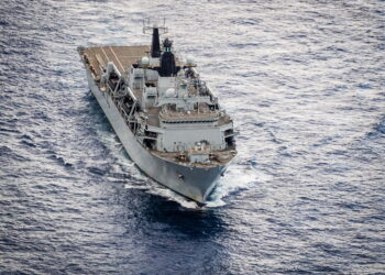 Pictured is HMS Bulwark during Joint Expeditionary Force (Maritime) (JEF(M)) in the Mediterranean. September 28, 2016.The JEF(M) Task Group came together for a PHOTEX, with HMS Bulwark, HMS Ocean, RFA Mounts Bay and MV Eddystone all in formation.This years major task group deployment, to the Mediterranean and Middle East, will demonstrate the Royal Navys enduring ability to deploy highly effective and combat-capable maritime forces anywhere in the world.The Task Group will provide a powerful forward-deployed military capability, giving HM Government a range of options to allow the UK to respond rapidly in the event of an overseas crisis.The deployment demonstrates the Royal Navys contribution to the security and prosperity of the UK and a commitment to regional allies.  During the deployment, exercises in the Adriatic and Arabian Seas, and The Gulf, will enhance the groups readiness for contingent operations and provide opportunities to further relationships with NATO allies and other partner nations.