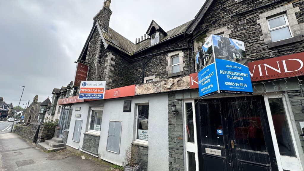 UK pub for sale and refurbishment planned.