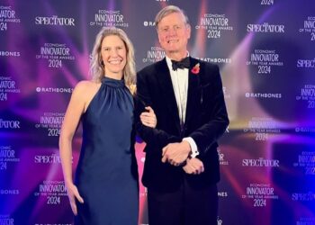 Couple at Economic Innovator Awards 2024 event