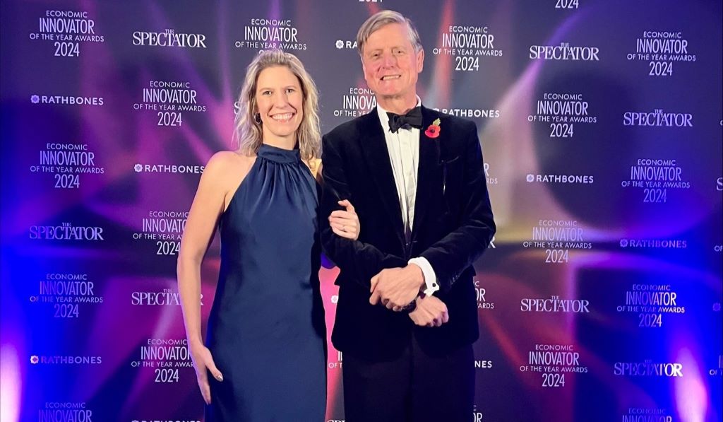 Couple at Economic Innovator Awards 2024 event