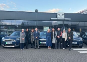 Cumbrian Properties team collecting their new Aceman Fleet