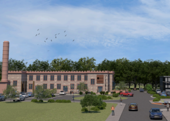 An artist's impression of the Flaxworks