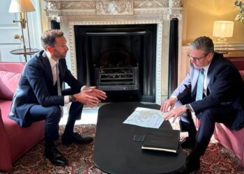 Josh MacAlister and Sir Keir Starmer
