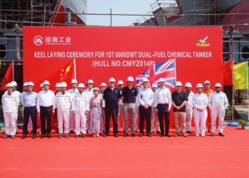 Keel laying of Orca, new LPG ship for James Fisher