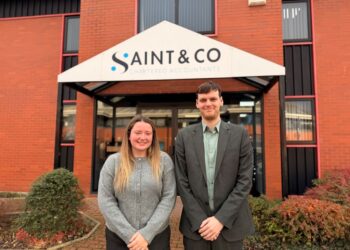 Jaimie Anderson and Kes Fountain have started apprenticeships at Saint & Co.