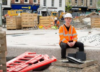 Alex Nicholson, a trainee engineer at Peacock Precision Services.