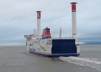 The Stena Connecta leaving Heysham port. Pic Nigel Thompson