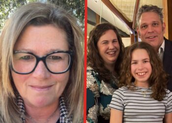 Rachel Bell and Jennie Allison and family