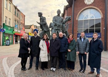 Members of the Defence Select Committee in Barrow. Pic: Alex Baker MP