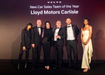 The Lloyd Motors Carlisle team celebrate their success