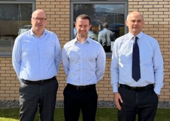 Tom Scott, centre, with fellow partners Andrew Liddle and Ian Thompson.