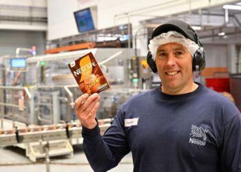 Ian Pipes factory manager at Dalston's Nestle plant