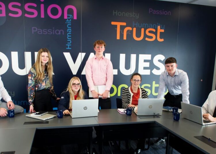 Tax compliance manager James Youll, Charlotte Farrimond, Demi Wootten, Oliver Beattie, Stacey Percival (Tax Compliance Manager) Noah Richards and Daniel Clark